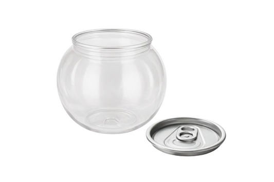 210ml Buzz Ball can with pull lid, perfect for showcasing liquids