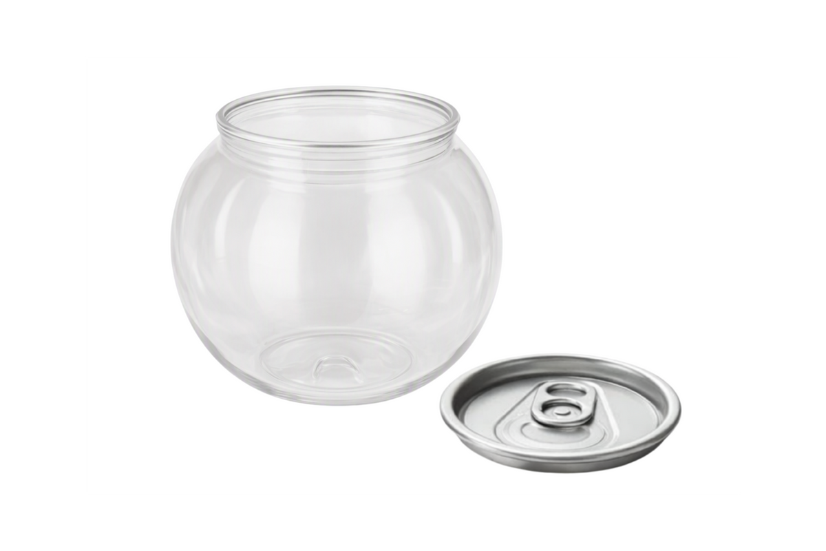 210ml Buzz Ball can with pull lid, perfect for showcasing liquids